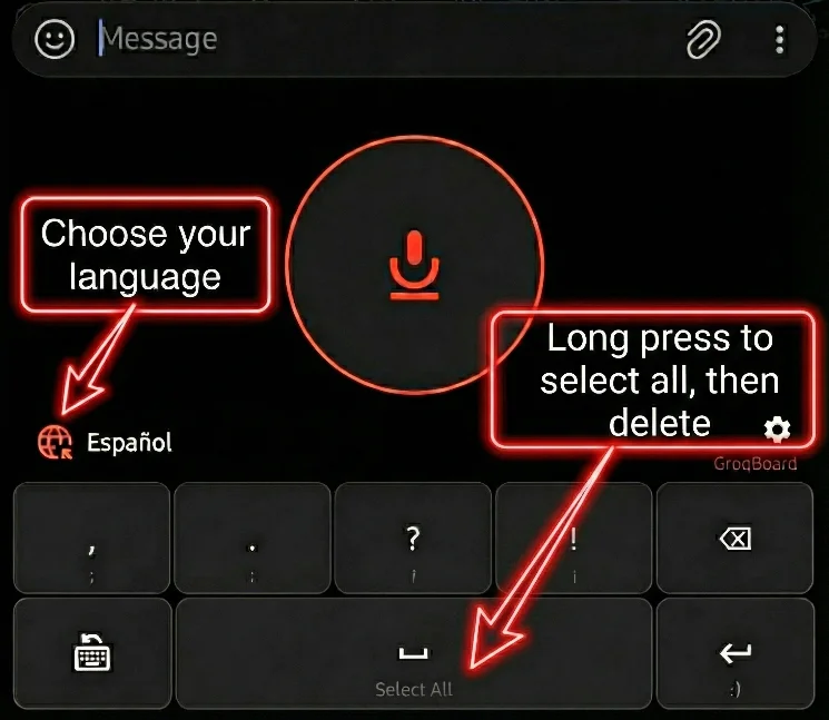 GroqBoard Keyboard Layout
